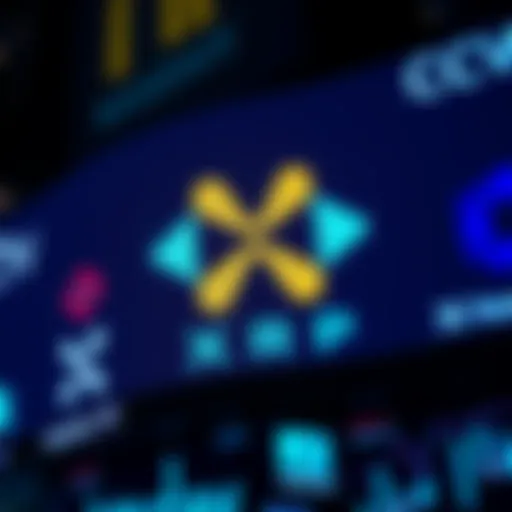 The Canary XRP ETF logo displayed on a Nasdaq screen, celebrating its historic debut, symbolizing a new financial product for investors.