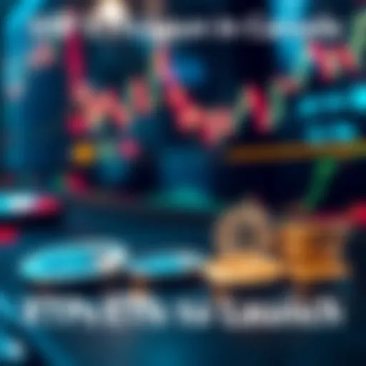 A graphic showing the launch of spot XRP ETFs on the Toronto Stock Exchange with visuals of physical XRP coins and trading charts