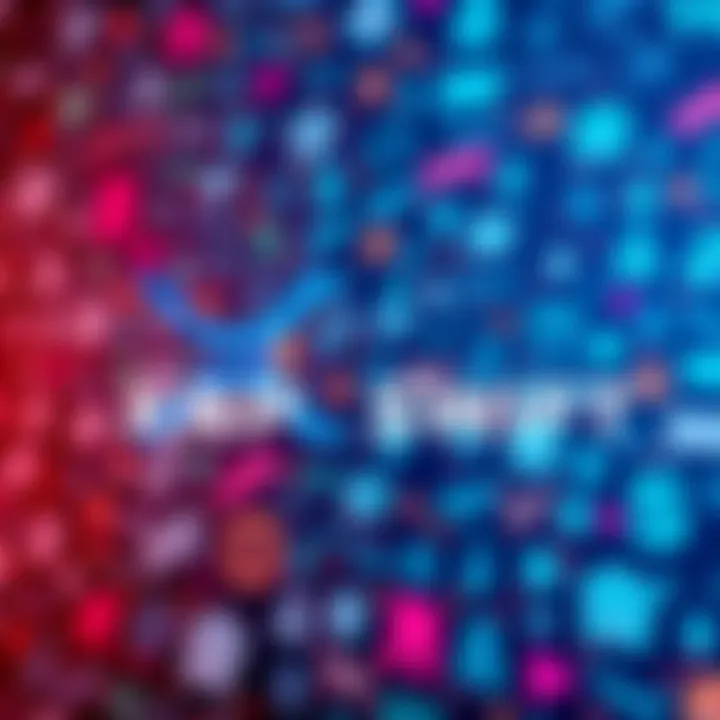 XRP logo and SWIFT logo with a background of bank icons representing 11,000 banks.