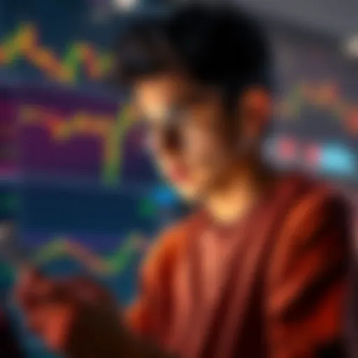 A 21-year-old looking at crypto trading charts and pondering investment opportunities with ₹15K