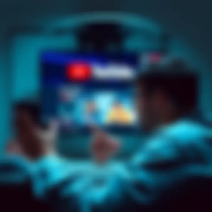 A beginner watching cryptocurrency videos on YouTube for learning