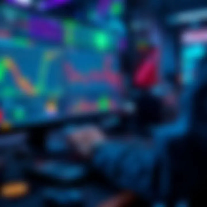 A trader using digital tools to analyze Zcash market trends on a computer screen