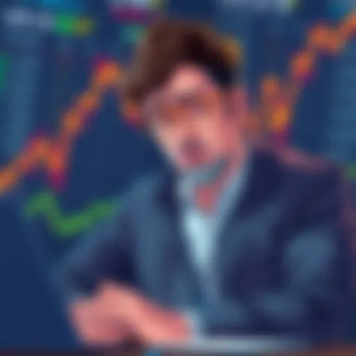 Illustration of a confused bettor analyzing odds and news about Zelensky's legal case, with a backdrop of fluctuating betting charts.