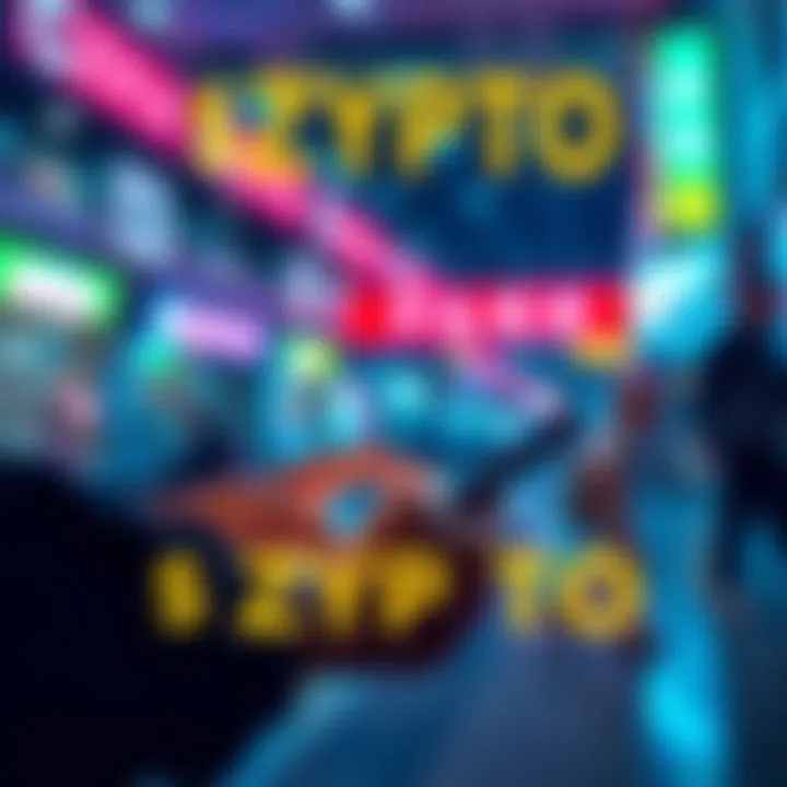 A person using a mobile app to manage and spend $ZYPTO tokens for daily purchases and rewards.